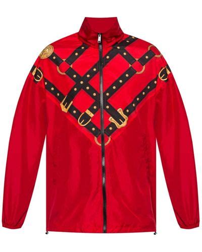 mens red versace jacket|versace men's jacket for sale.